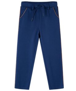 Kinderbroek met trekkoord 128 marineblauw