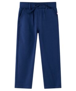 Kinderbroek met trekkoord 128 marineblauw