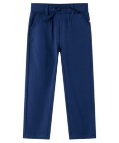Kinderbroek met trekkoord 140 marineblauw