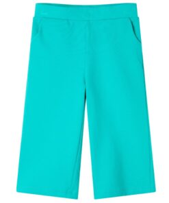 Kinderbroek met wijde pijpen 104 mintkleurig