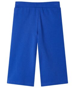 Kinderbroek met wijde pijpen 128 kobaltblauw