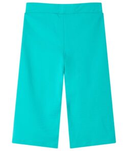 Kinderbroek met wijde pijpen 128 mintkleurig