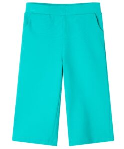 Kinderbroek met wijde pijpen 92 mintkleurig