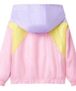 Kinderjas met capuchon 92 meerkleurig