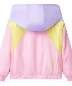 Kinderjas met capuchon en rits 104 meerkleurig