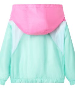 Kinderjas met capuchon en rits 116 meerkleurig