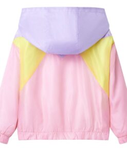 Kinderjas met capuchon en rits 116 meerkleurig
