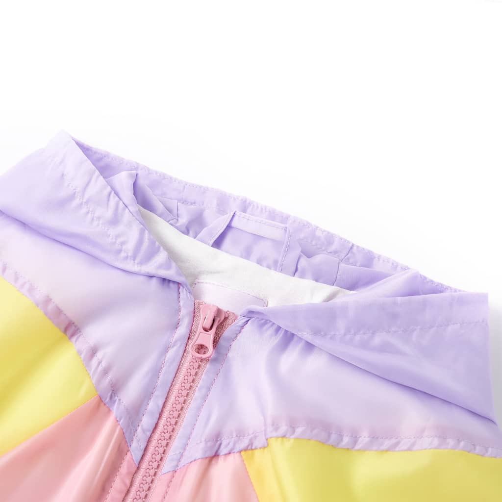 Kinderjas met capuchon en rits 116 meerkleurig - Image 3