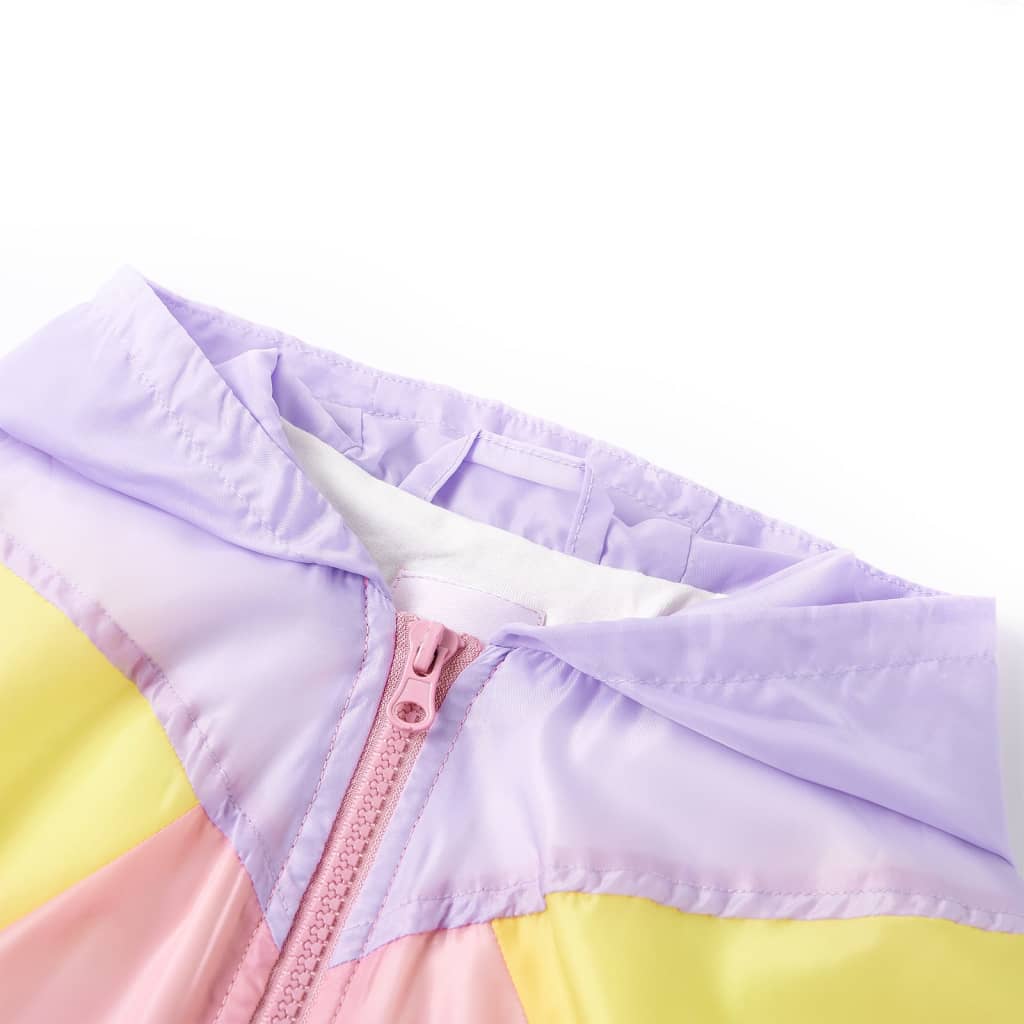 Kinderjas met capuchon en rits 128 meerkleurig - Image 3