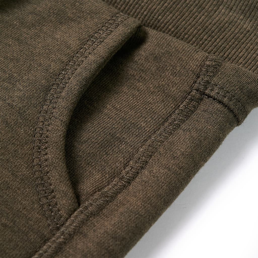 Kinderjoggingbroek 104 gemêleerd kakikleurig - Image 5