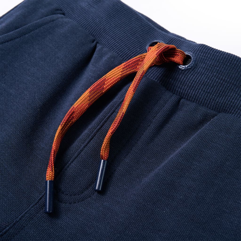 Kinderjoggingbroek 104 gemêleerd marineblauw - Image 4