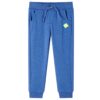 Kinderjoggingbroek 116 gemêleerd blauw