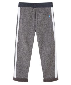 Kinderjoggingbroek 116 gemêleerd donkergrijs