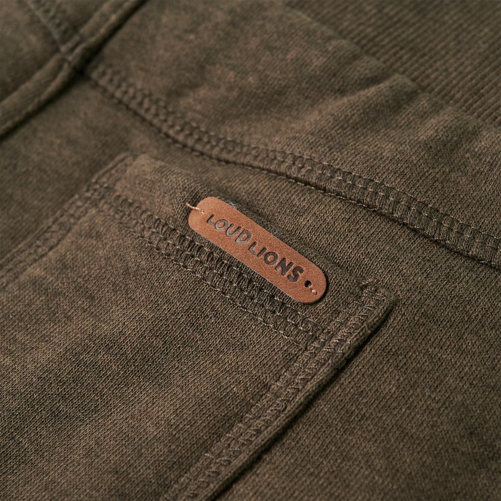 Kinderjoggingbroek 116 gemêleerd kakikleurig - Image 7