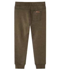 Kinderjoggingbroek 128 gemêleerd kakikleurig