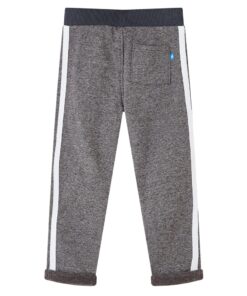 Kinderjoggingbroek 140 gemêleerd donkergrijs