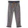 Kinderjoggingbroek 92 gemêleerd donkergrijs