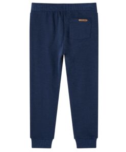 Kinderjoggingbroek 92 gemêleerd marineblauw