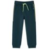 Kinderjoggingbroek met trekkoord 116 mosgroen