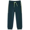 Kinderjoggingbroek met trekkoord 128 mosgroen