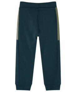 Kinderjoggingbroek met trekkoord 140 mosgroen