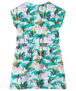 Kinderjurk 104 lichtmintkleurig