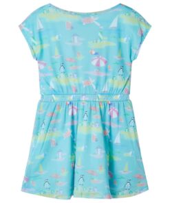 Kinderjurk 104 lichtzeeblauw