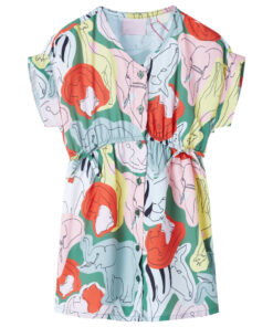 Kinderjurk 128 groen