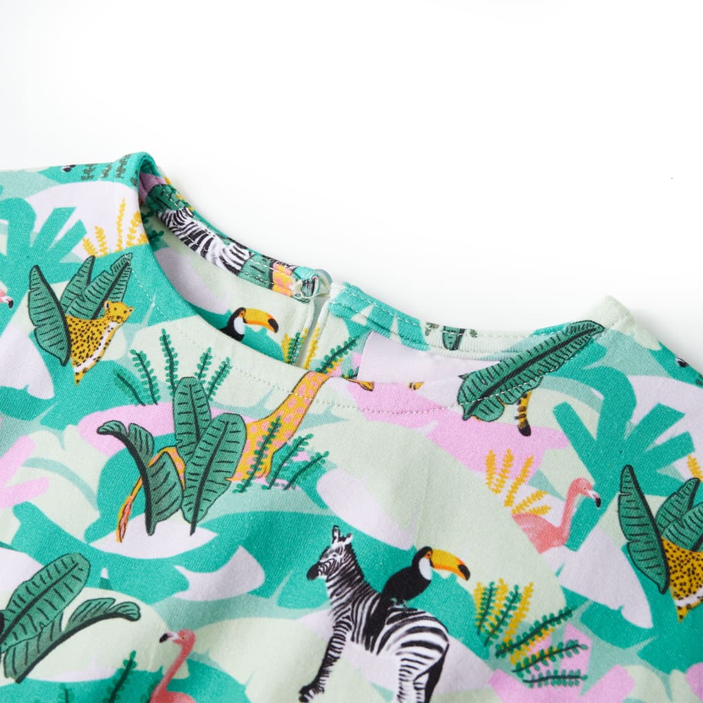 Kinderjurk 128 lichtmintkleurig - Image 3