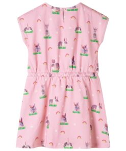 Kinderjurk 128 lichtroze