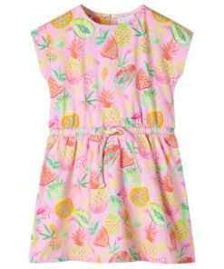 Kinderjurk 128 zachtroze