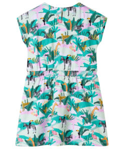 Kinderjurk 140 lichtmintkleurig