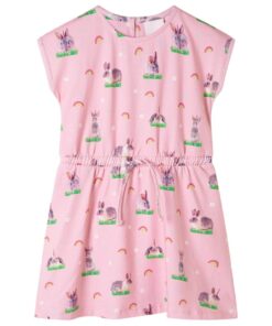 Kinderjurk 92 lichtroze