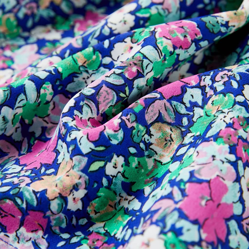 Kinderjurk met ruche mouwen 92 kobaltblauw - Image 7