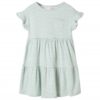 Kinderjurk met ruches aan de mouwen 92 mintkleurig