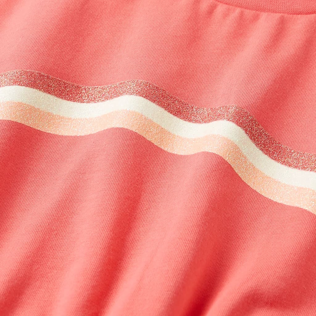 Kinderjurk met trekkoord 104 koraalkleurig - Image 4