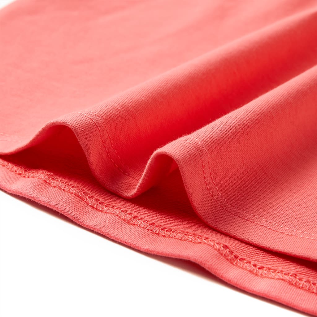 Kinderjurk met trekkoord 104 koraalkleurig - Image 6