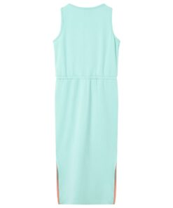 Kinderjurk met trekkoord 104 lichtmint