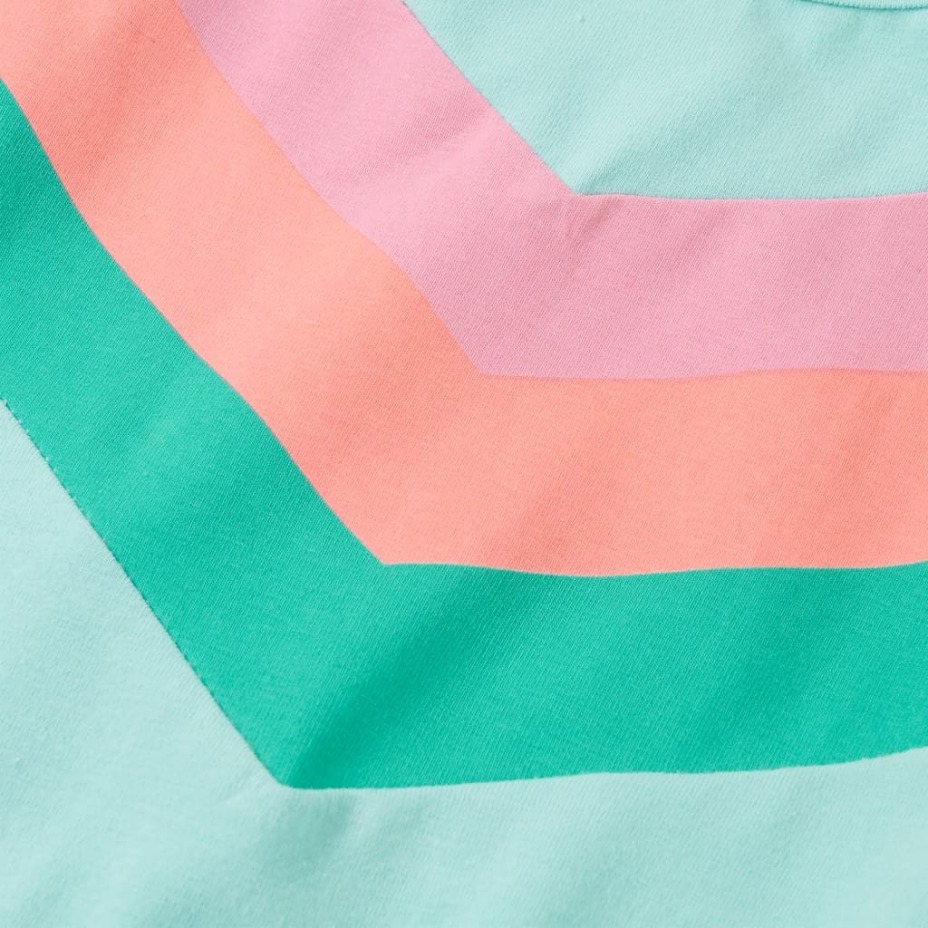 Kinderjurk met trekkoord 104 lichtmint - Image 4