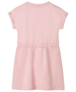 Kinderjurk met trekkoord 104 lichtroze