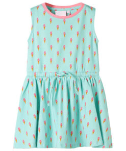 Kinderjurk met trekkoord 116 lichtmint