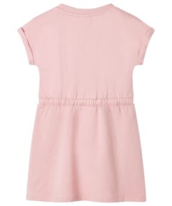 Kinderjurk met trekkoord 116 lichtroze