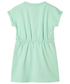 Kinderjurk met trekkoord 128 felgroen