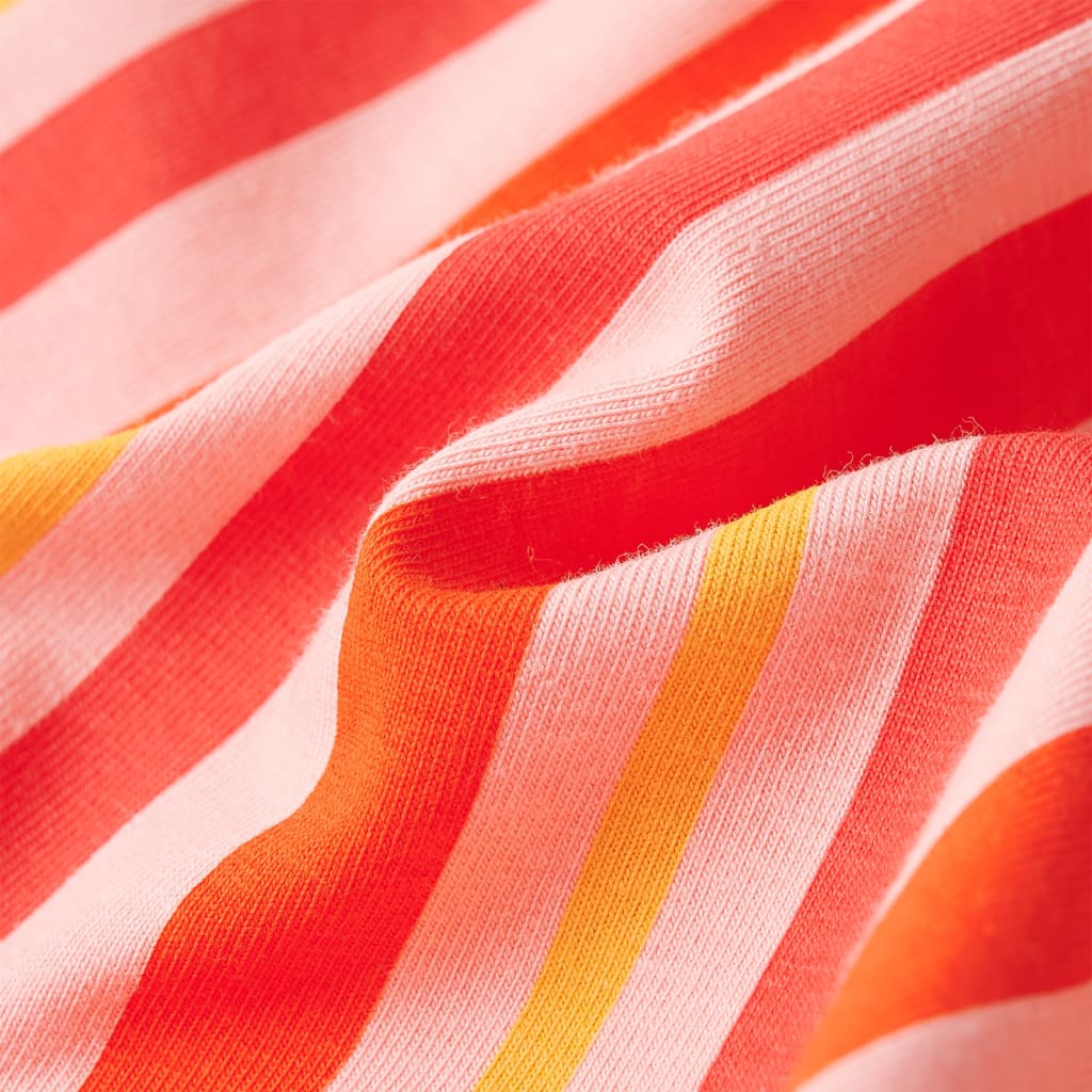 Kinderjurk met trekkoord 128 roze en rood - Image 7