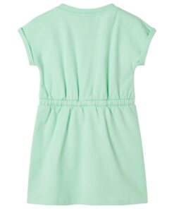 Kinderjurk met trekkoord 140 felgroen