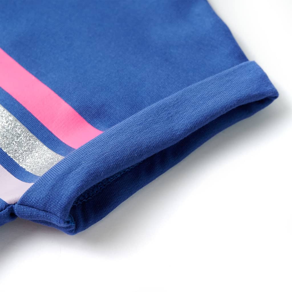 Kinderjurk met trekkoord 140 kobaltblauw - Image 5