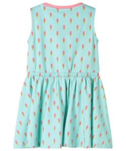 Kinderjurk met trekkoord 140 lichtmint