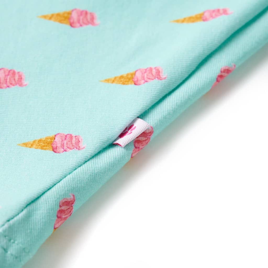 Kinderjurk met trekkoord 140 lichtmint - Image 6