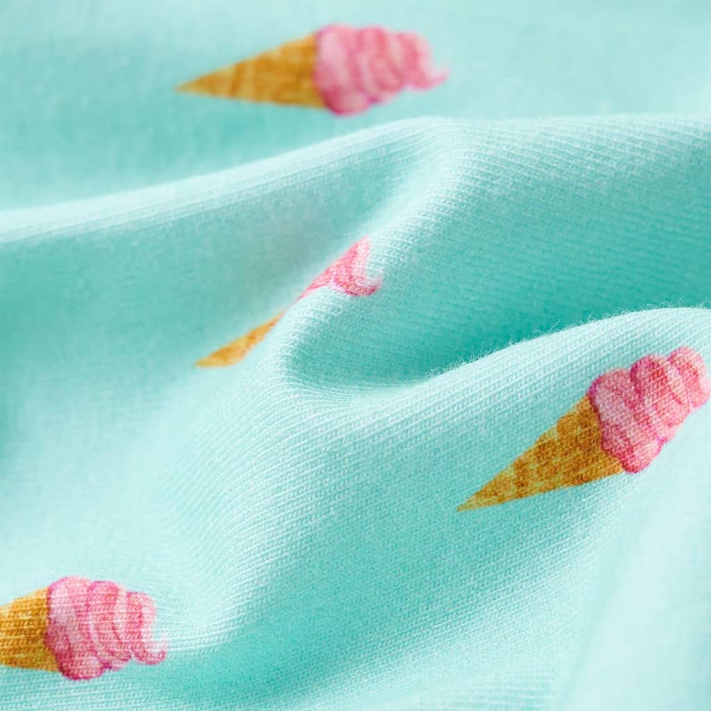 Kinderjurk met trekkoord 140 lichtmint - Image 7