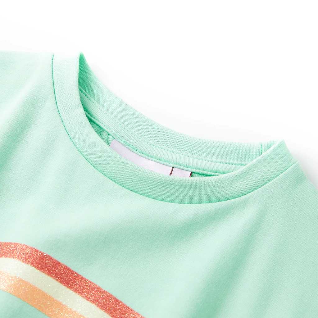 Kinderjurk met trekkoord 92 felgroen - Image 3